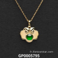 Mariage Green Jadeite Pendant